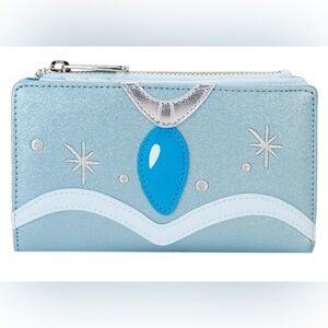 NWT Loungefly Disney’s Princess and the Frog Tiana blue dress flap wallet